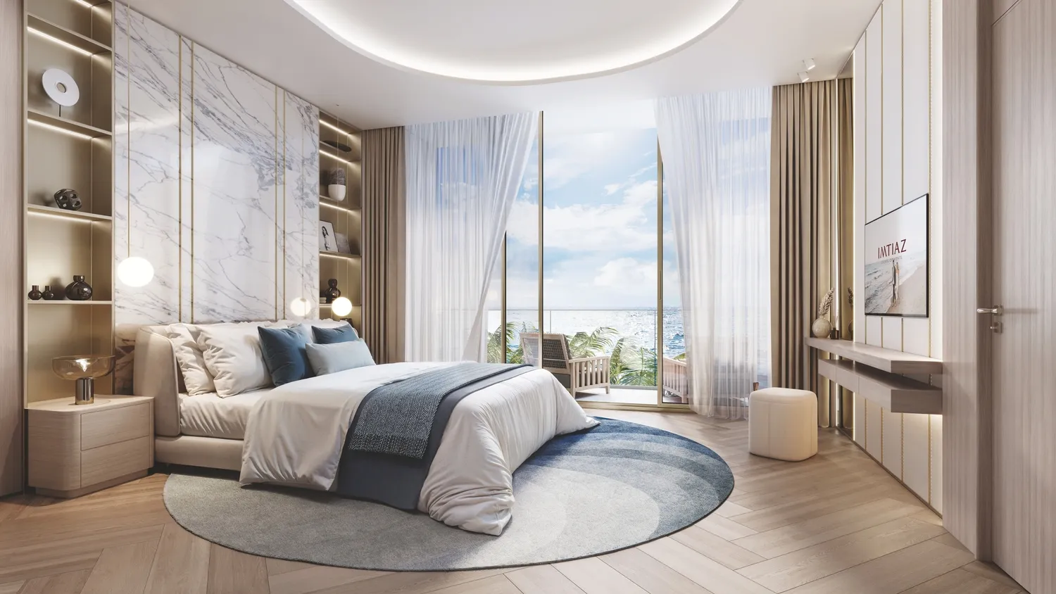 Beach Walk Residence II — спальня