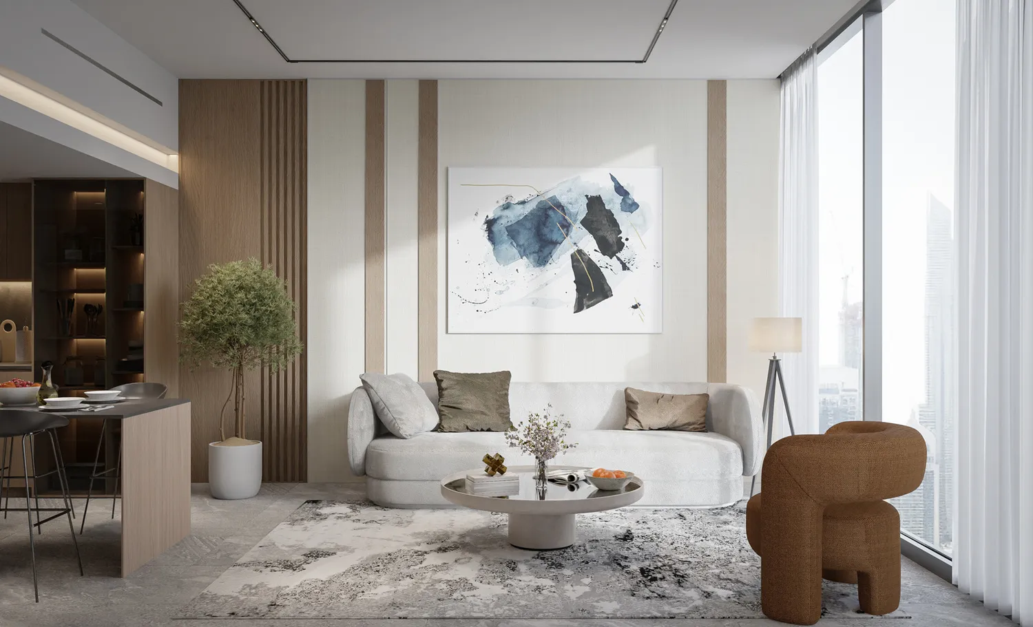 Beverly Gardens — интерьер гостиной