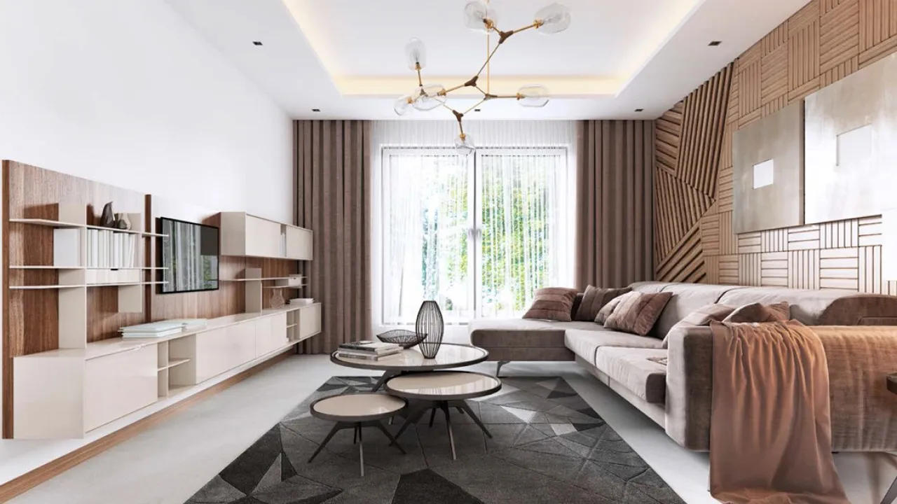 Binghatti Creek — интерьер гостиной