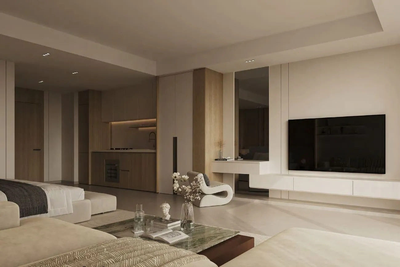 Binghatti Haven — интерьер гостиной