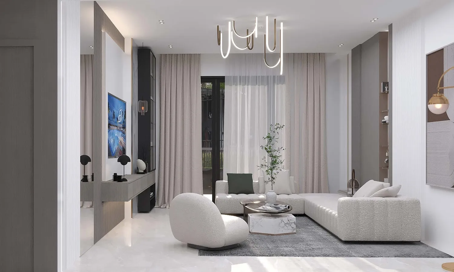 Binghatti House — интерьер гостиной