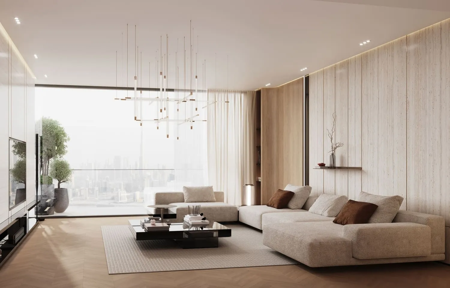 Binghatti Ivory — интерьер гостиной