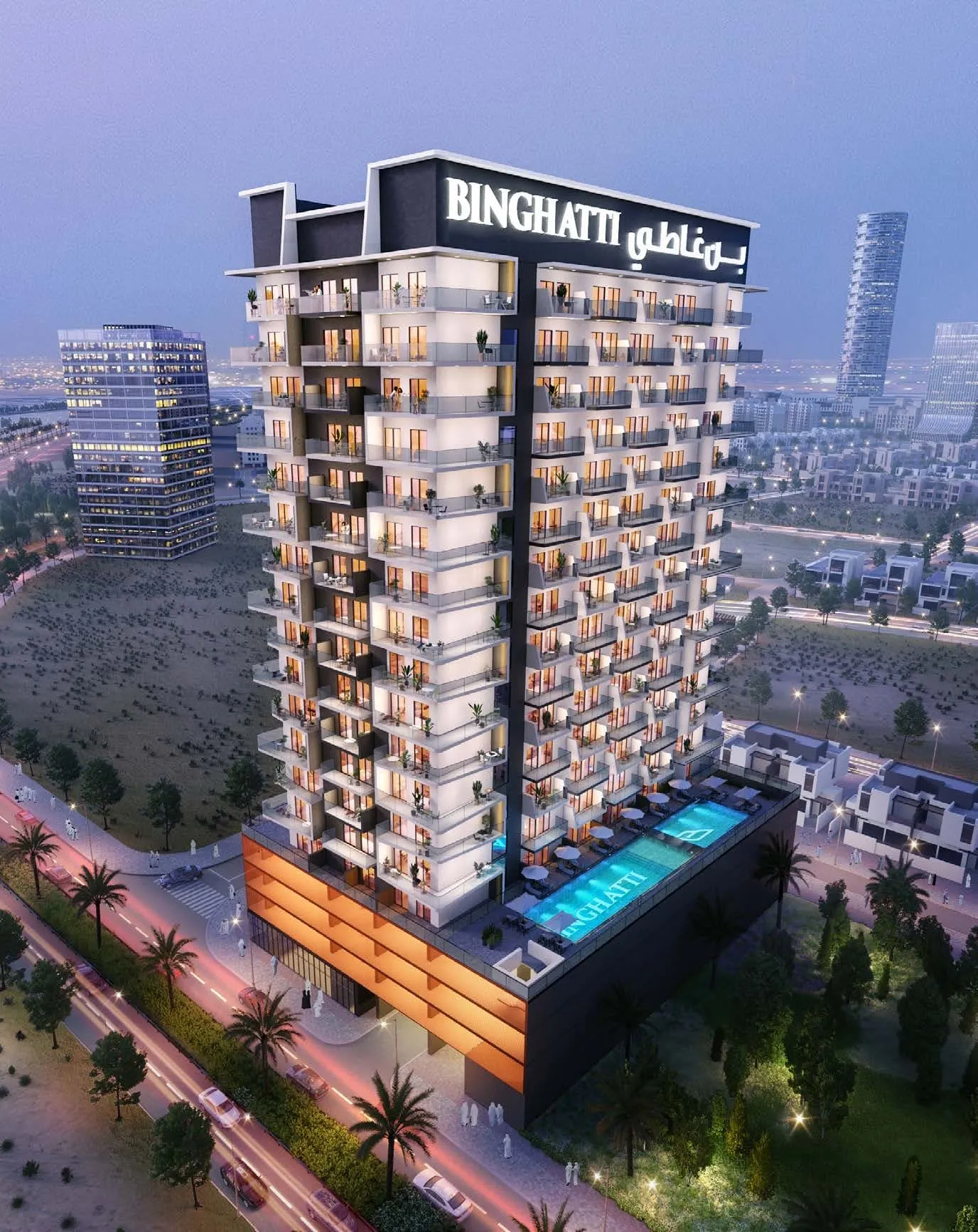 Binghatti Nova — вид на комплекс