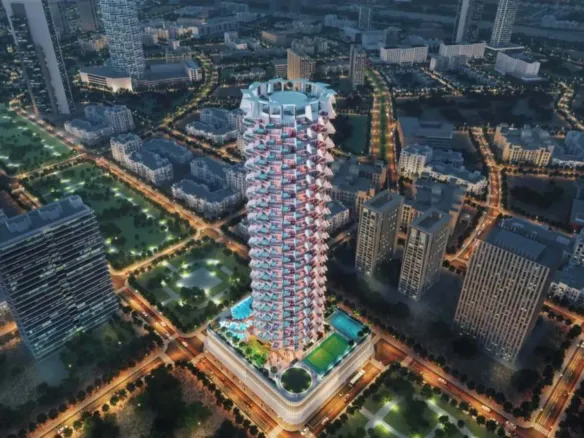 Binghatti Royale в районе JVC (Джумейра Вилладж Серкл) — фото 1