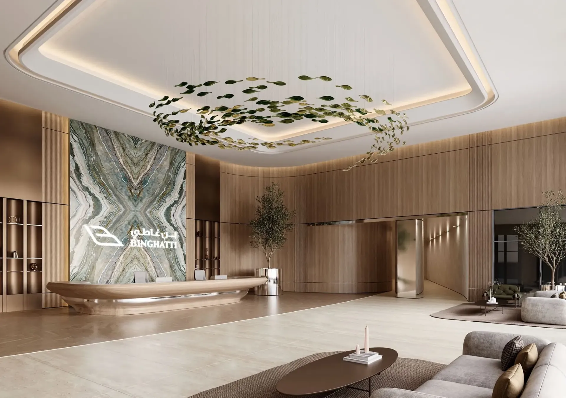 Binghatti Sky Terraces — лобби