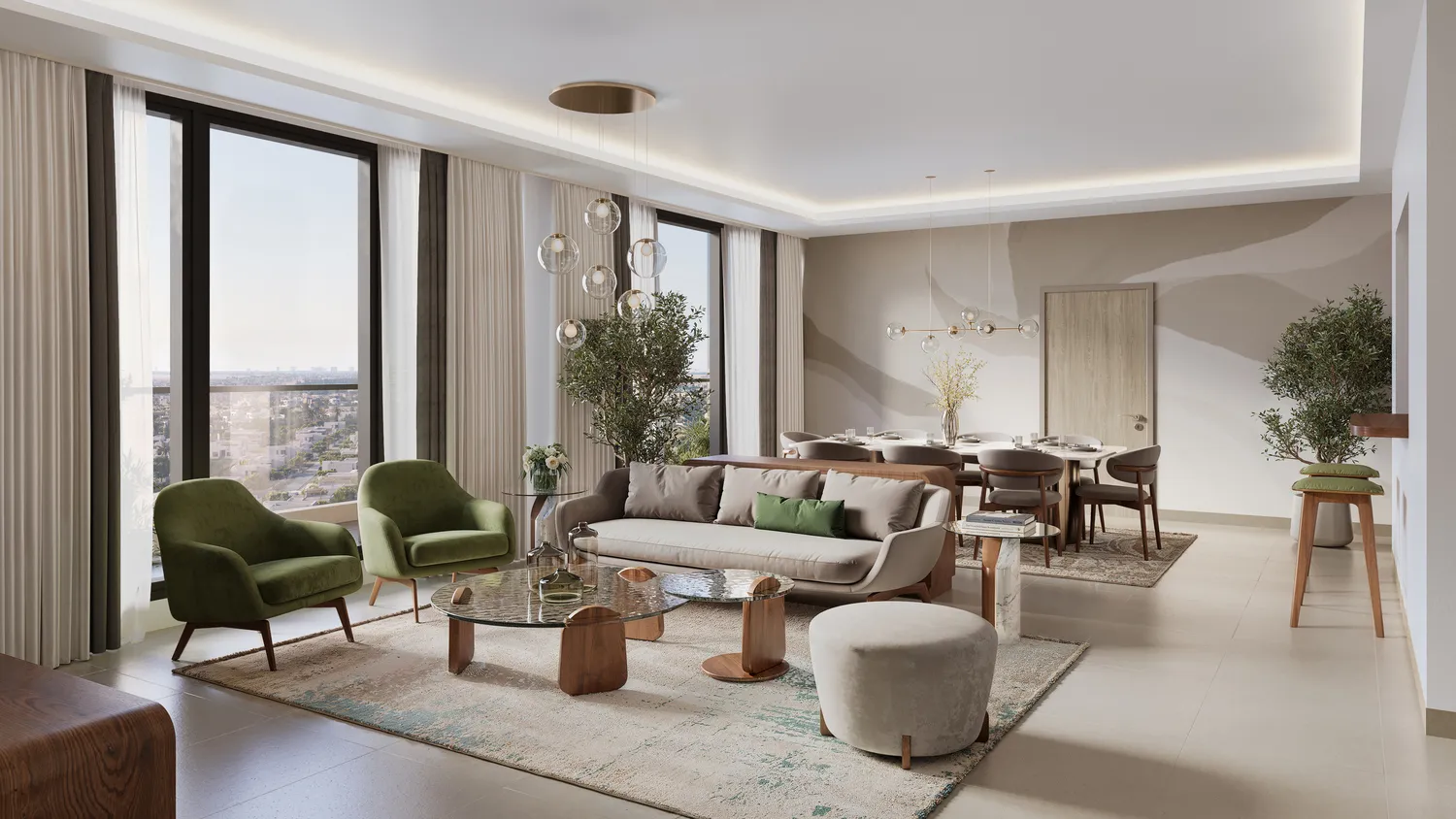 Bliss Tower — интерьер гостиной