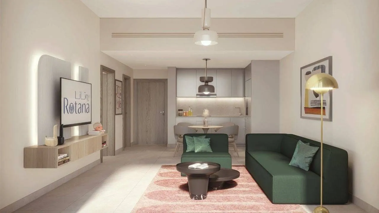 Bloom Arjaan by Rotana — интерьер гостиной