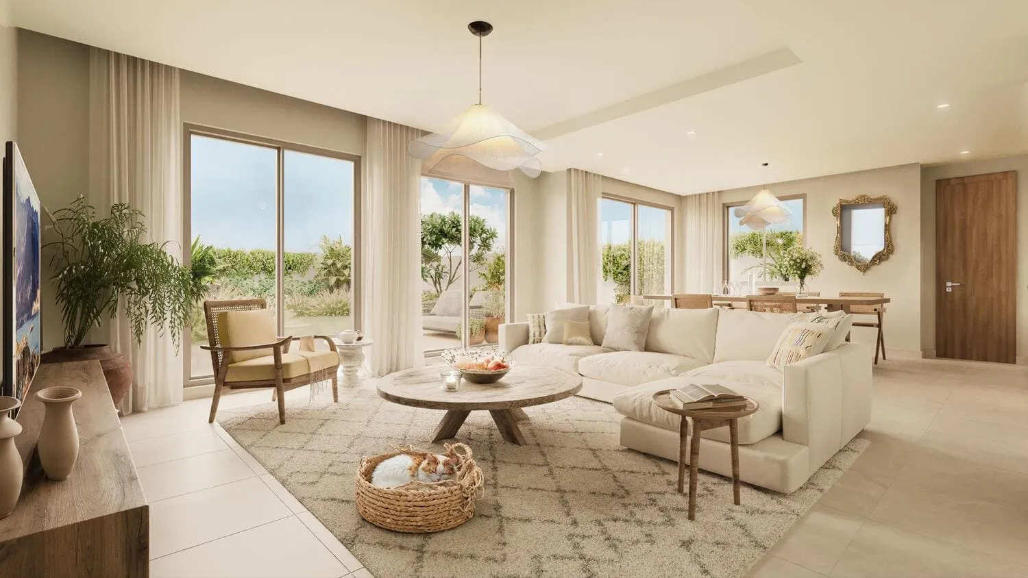 Bloom Living Olvera — интерьер гостиной