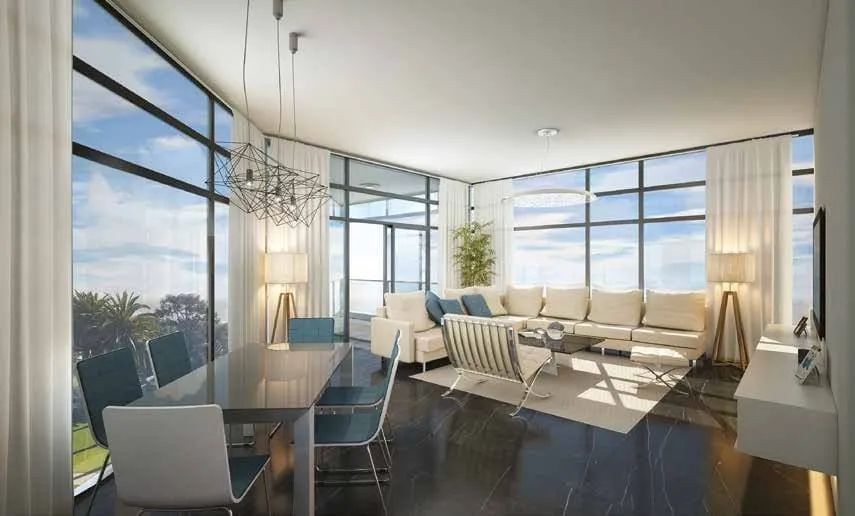 Bloom Park View — интерьер гостиной, фото 11