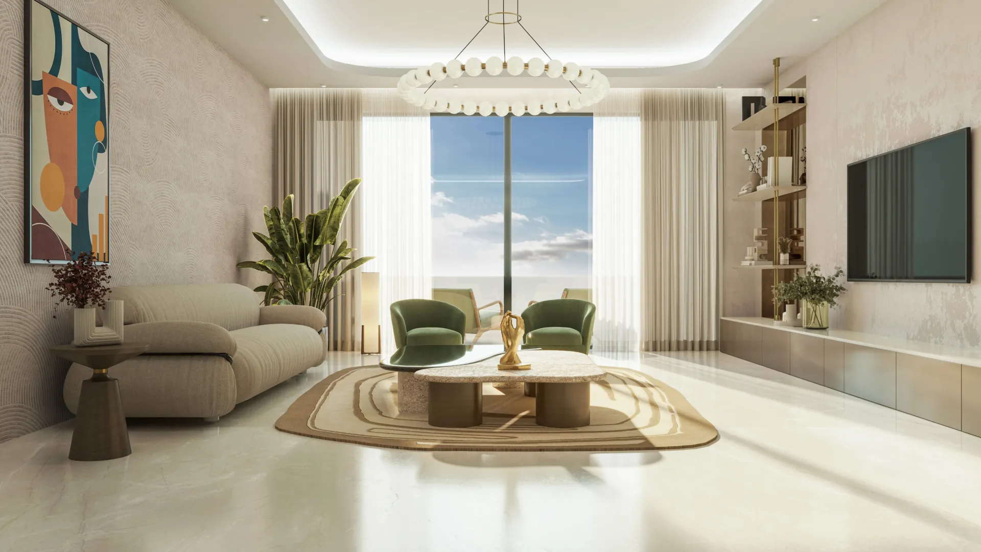 Blossom 40 — интерьер гостиной