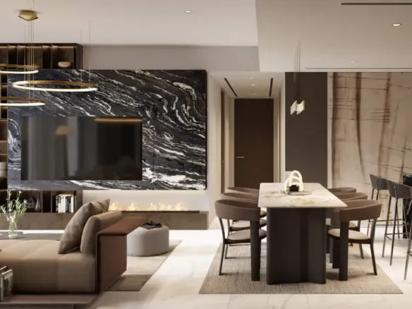 Bond Enclave — интерьер гостиной