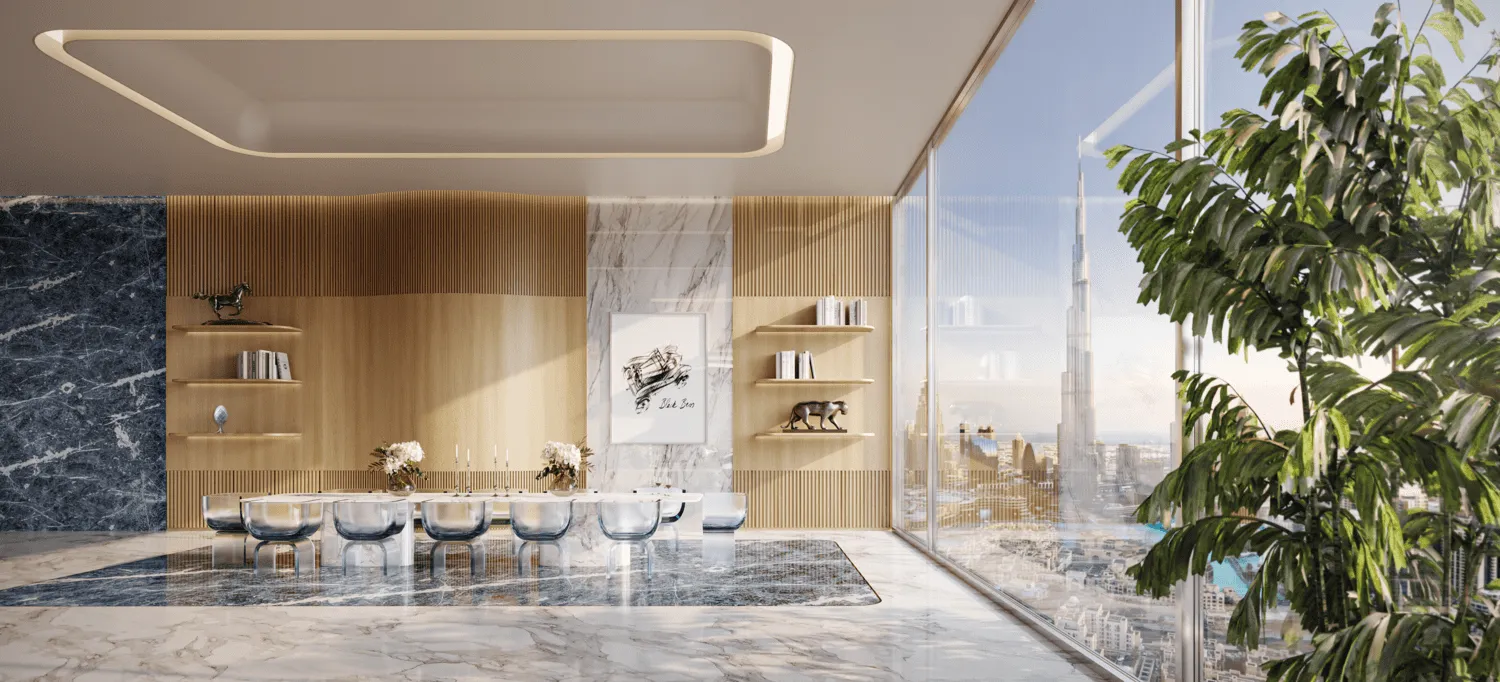 Bugatti Residences by Binghatti — обеденная зона