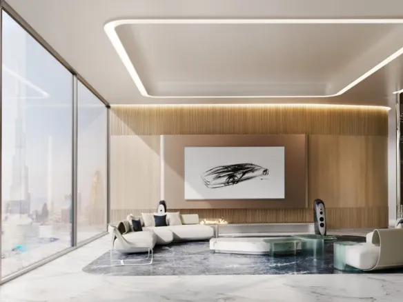 Bugatti Residences by Binghatti — интерьер гостиной, фото 17