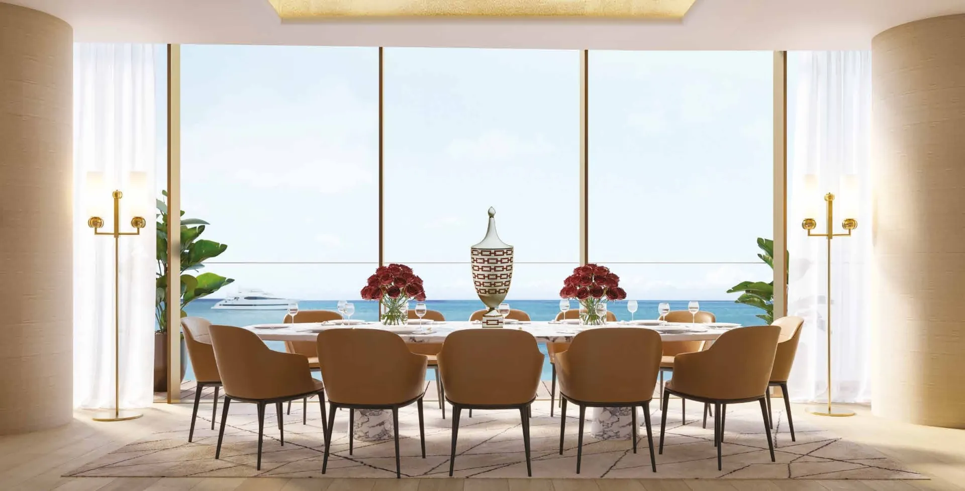 Bulgari Lighthouse — обеденная зона