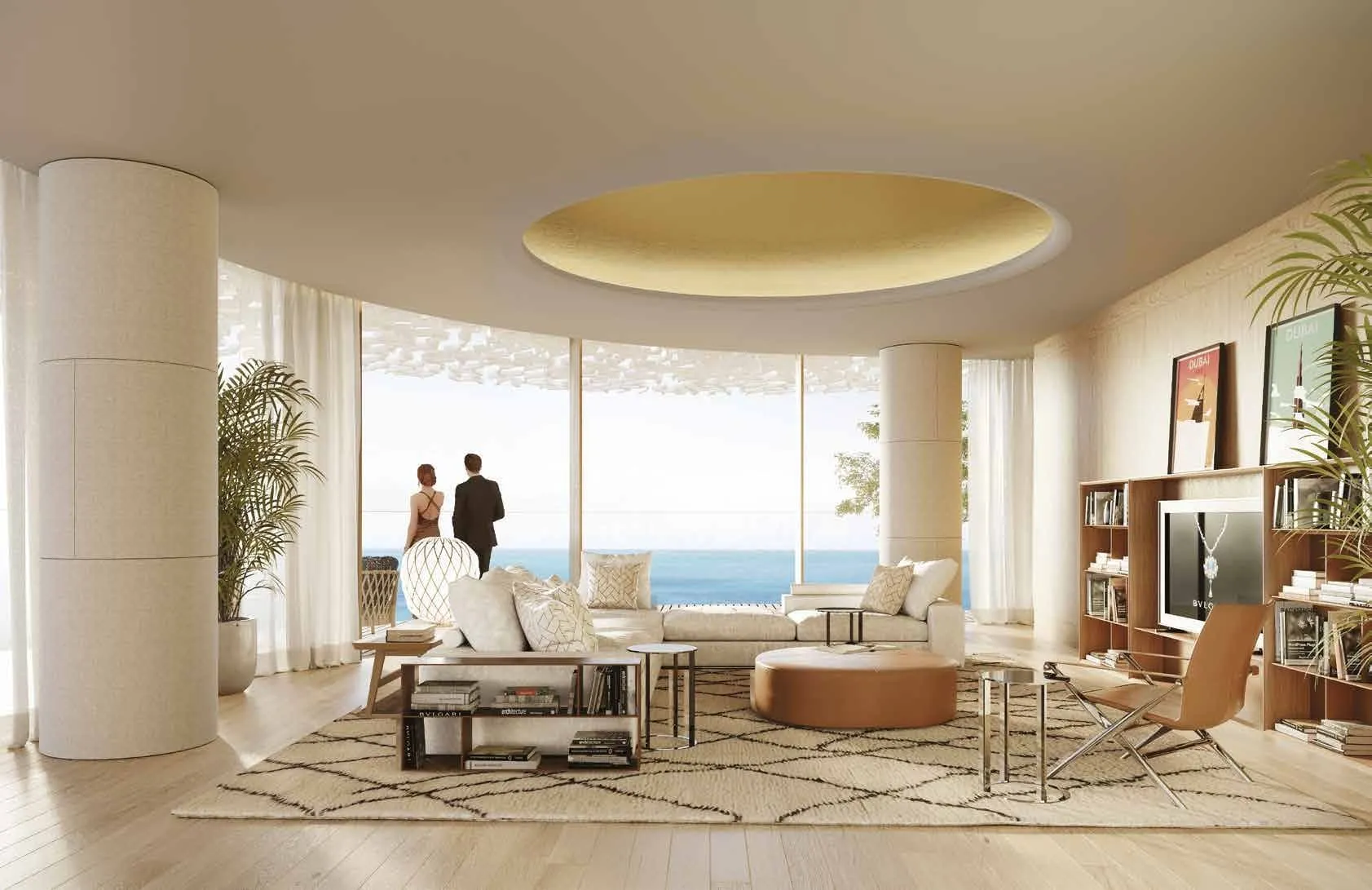 Bulgari Lighthouse — интерьер гостиной