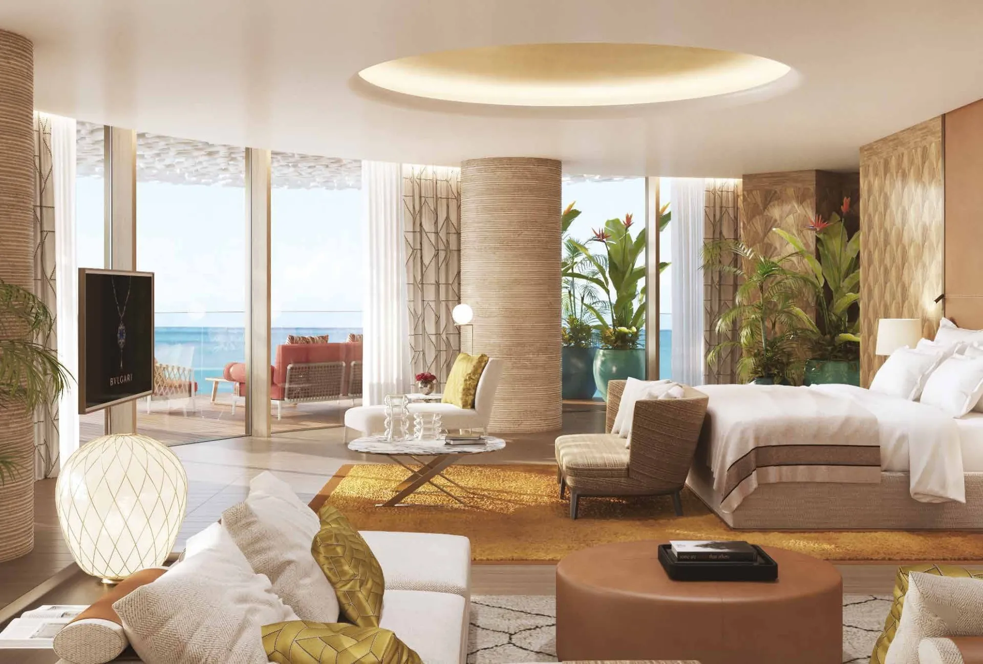 Bulgari Lighthouse — интерьер спальни