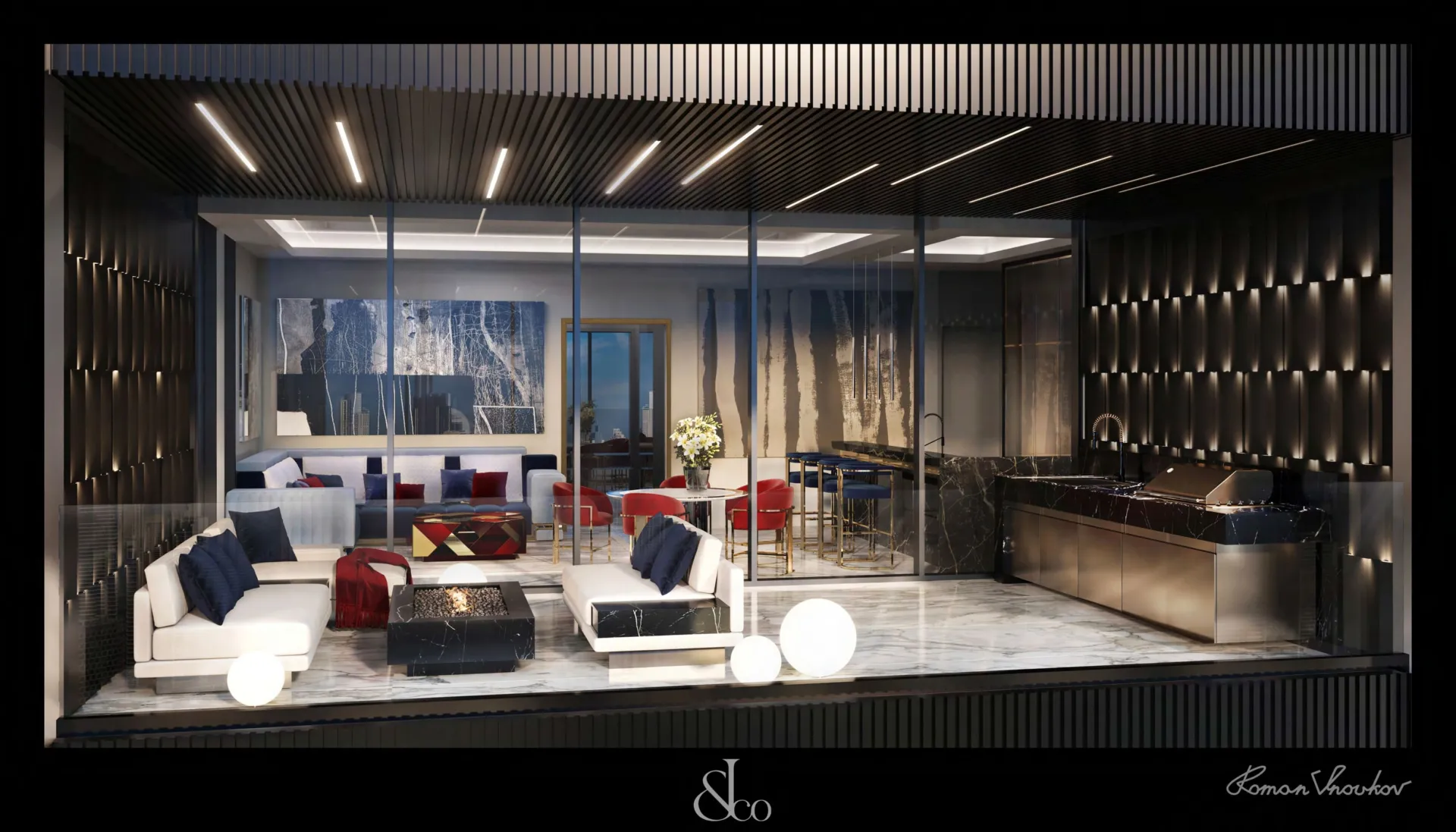Burj Binghatti Jacob and Co Residences — терраса