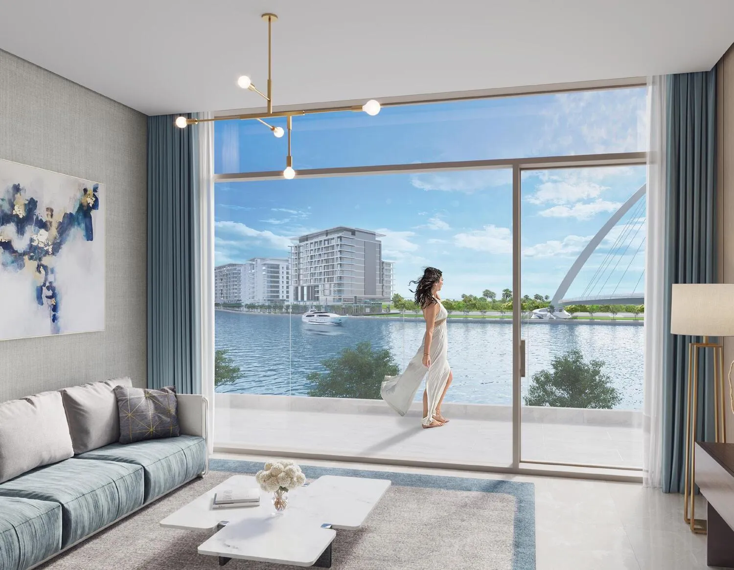 Canal Front Residences 3 and 4 — интерьер гостиной