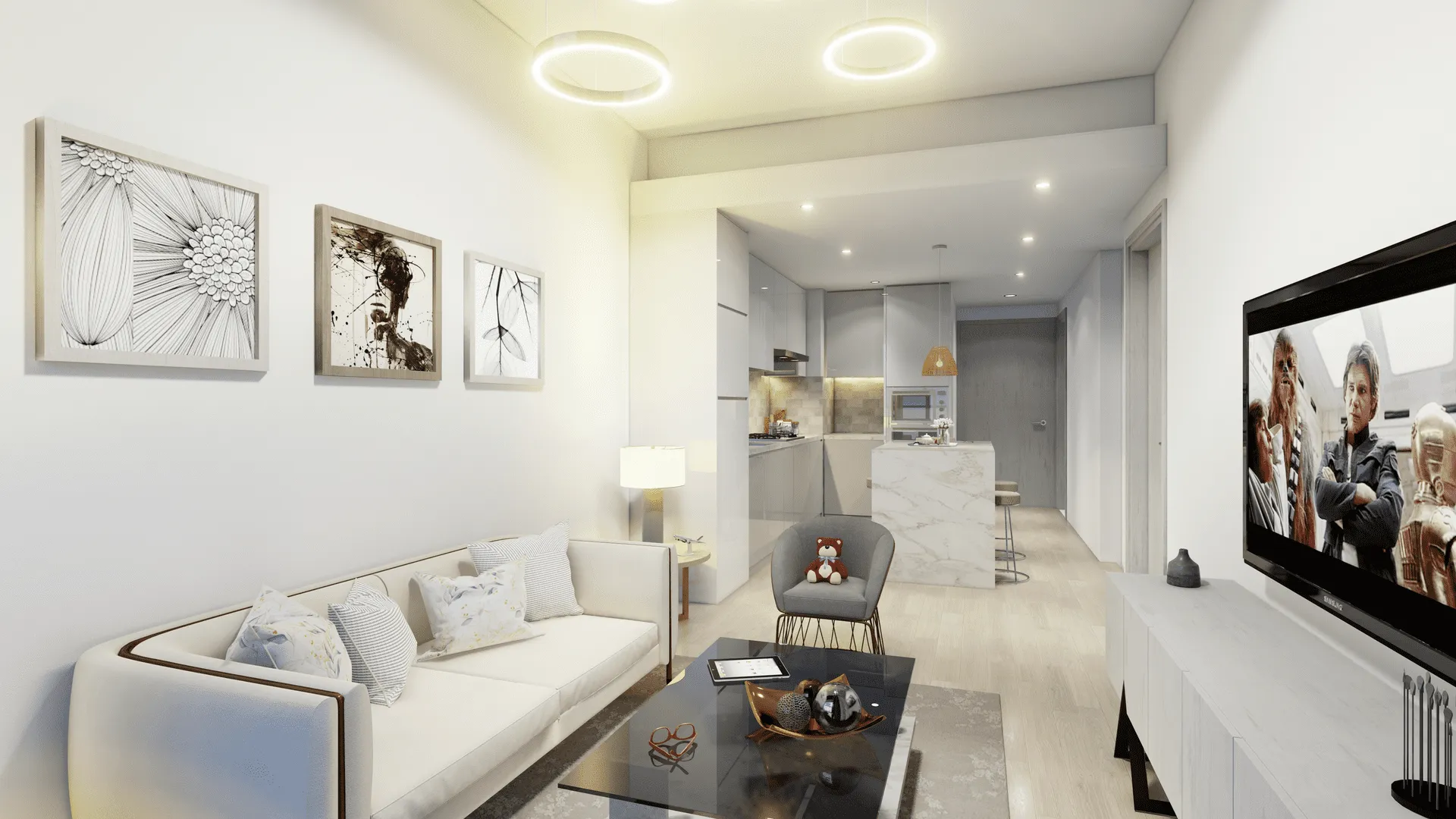Catch Residence by IGO — интерьер гостиной