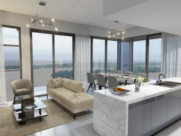 Catch Residence by IGO — кухня-гостиная, фото 8