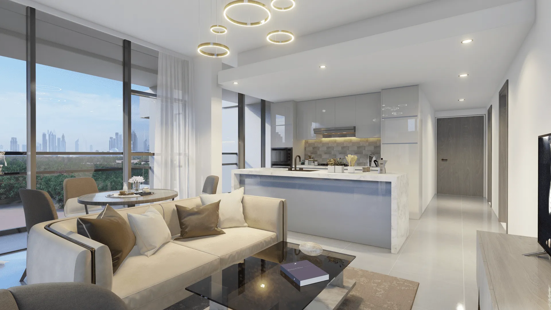 Catch Residence by IGO — кухня-гостиная, фото 9