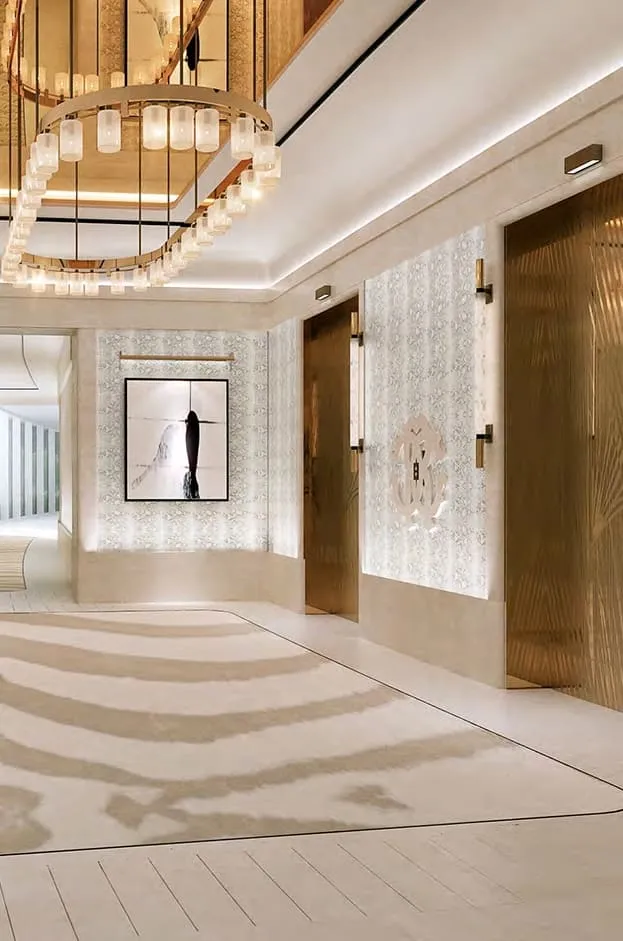 Cavalli Tower — лифтовой холл