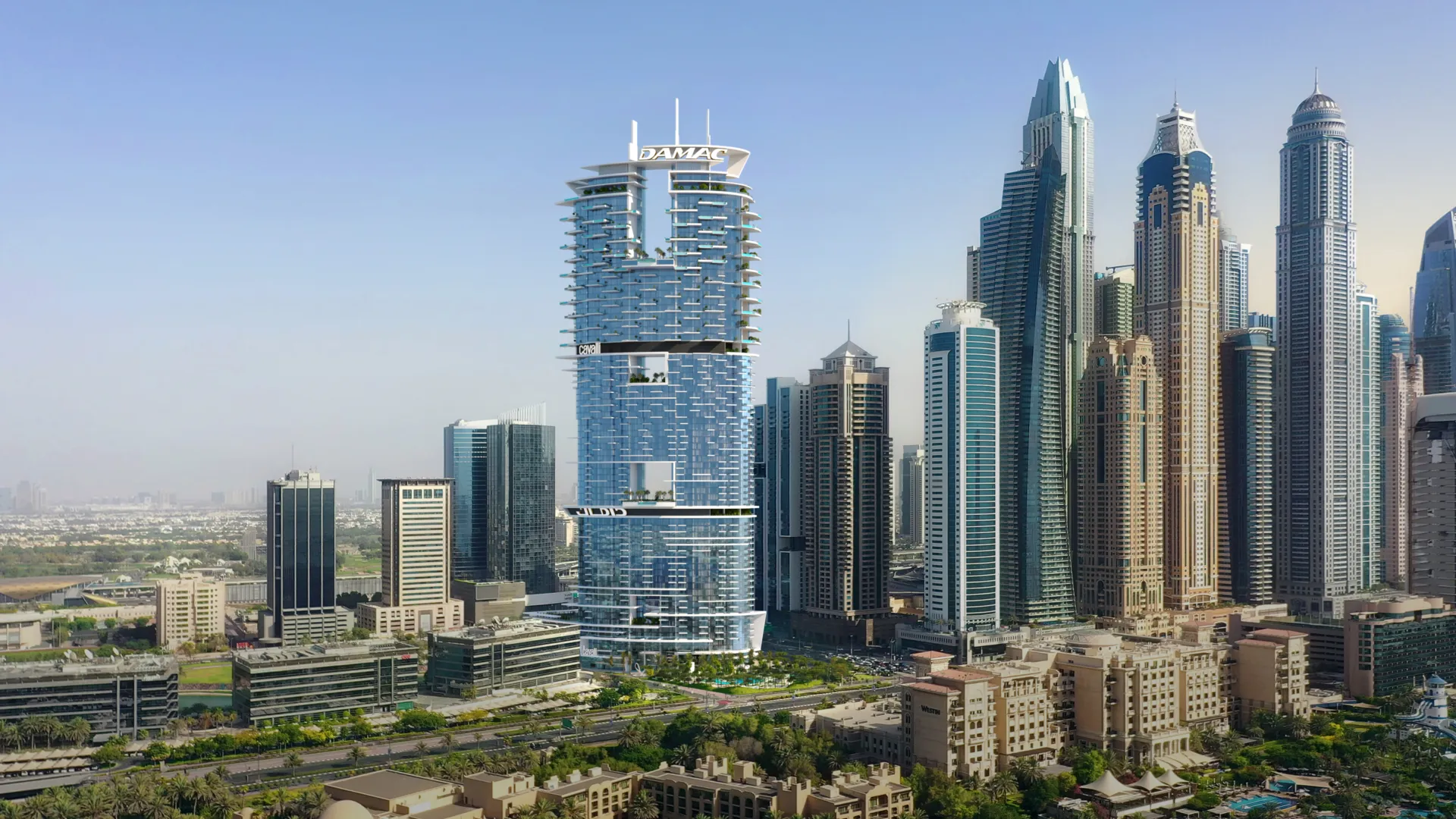 Cavalli Tower в районе Дубай Медиа Сити — фото 12