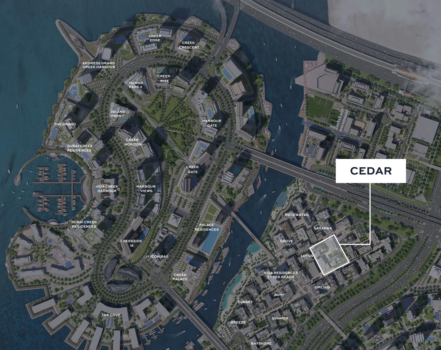 Cedar в районе Dubai Creek Harbour — фото 9