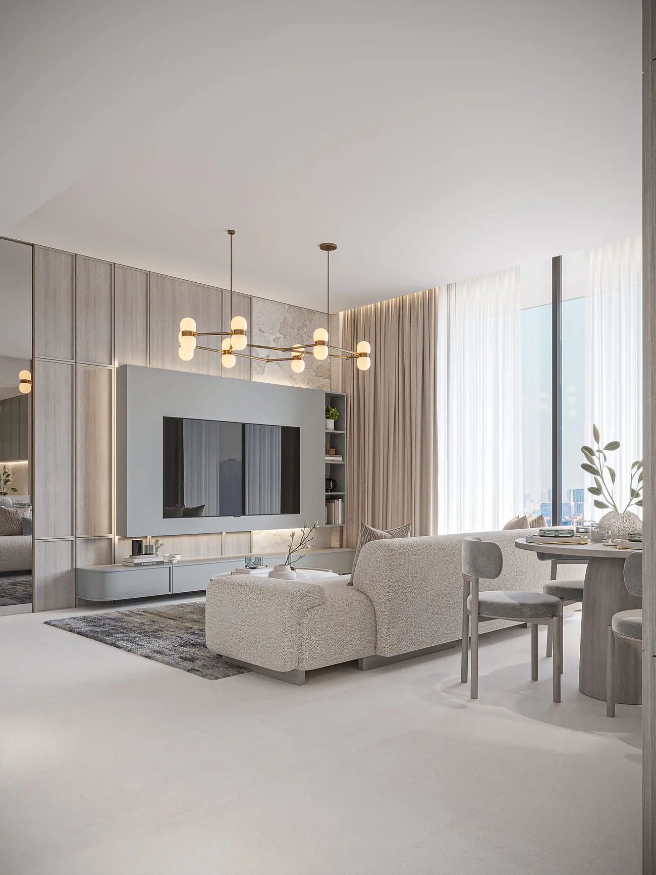 Celeste Heights — интерьер гостиной