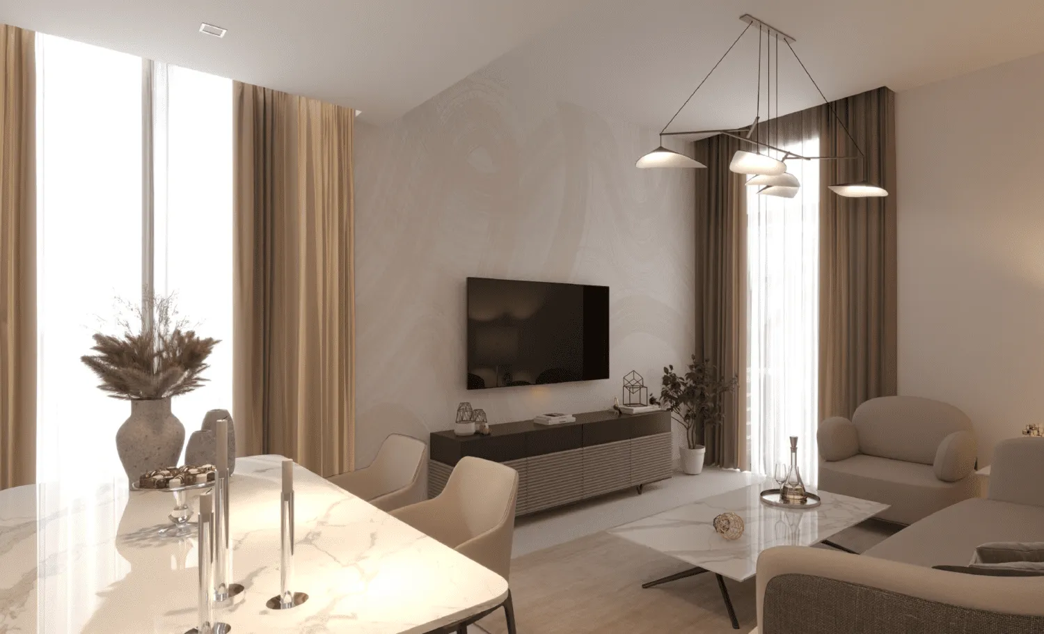 Celia Residence — интерьер гостиной