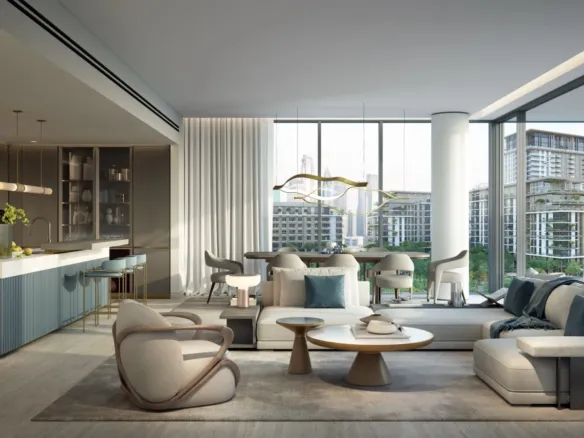 Central Park Plaza — интерьер гостиной