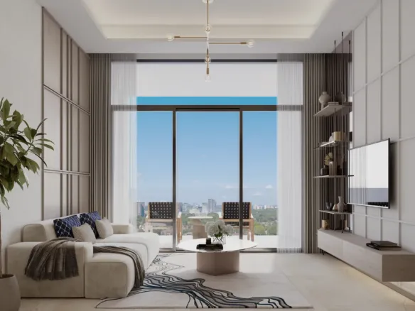 Courtyard One — интерьер гостиной