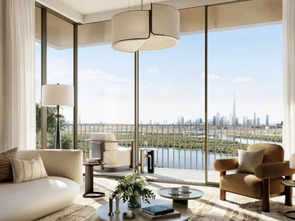 Creek Haven — интерьер гостиной