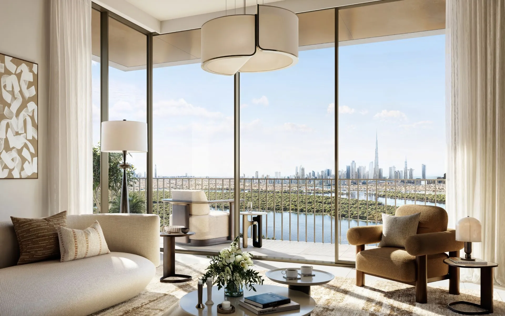 Creek Haven — интерьер гостиной