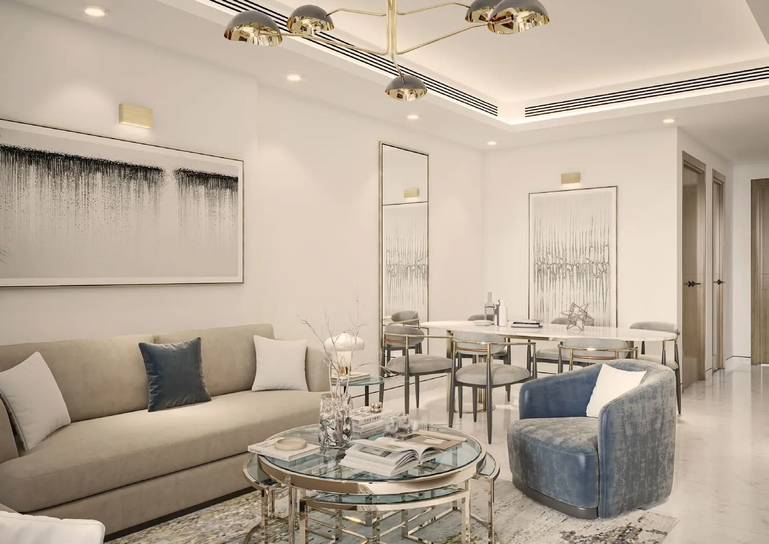 Cresswell Residences — интерьер гостиной