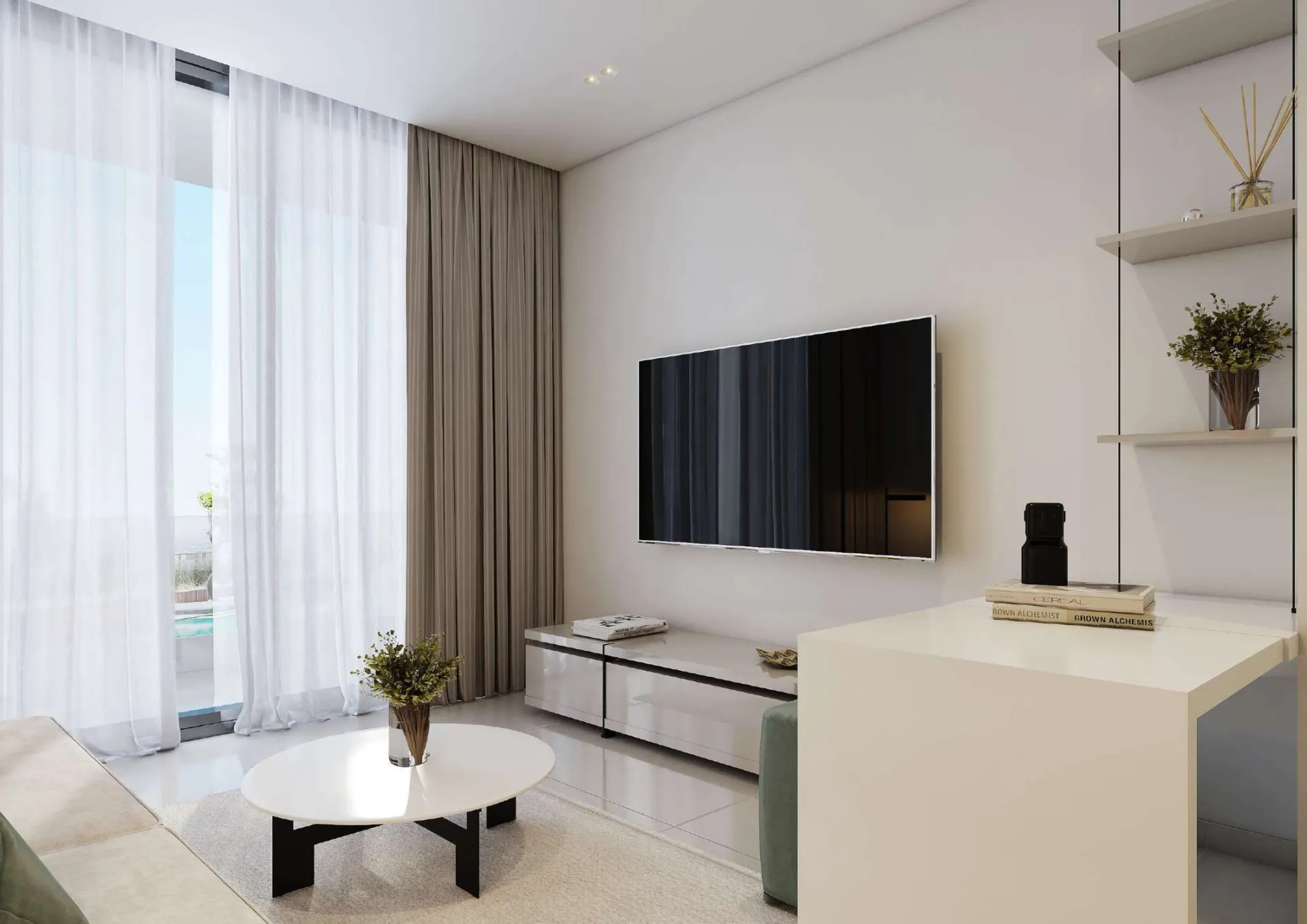 Cubix Residences — интерьер гостиной