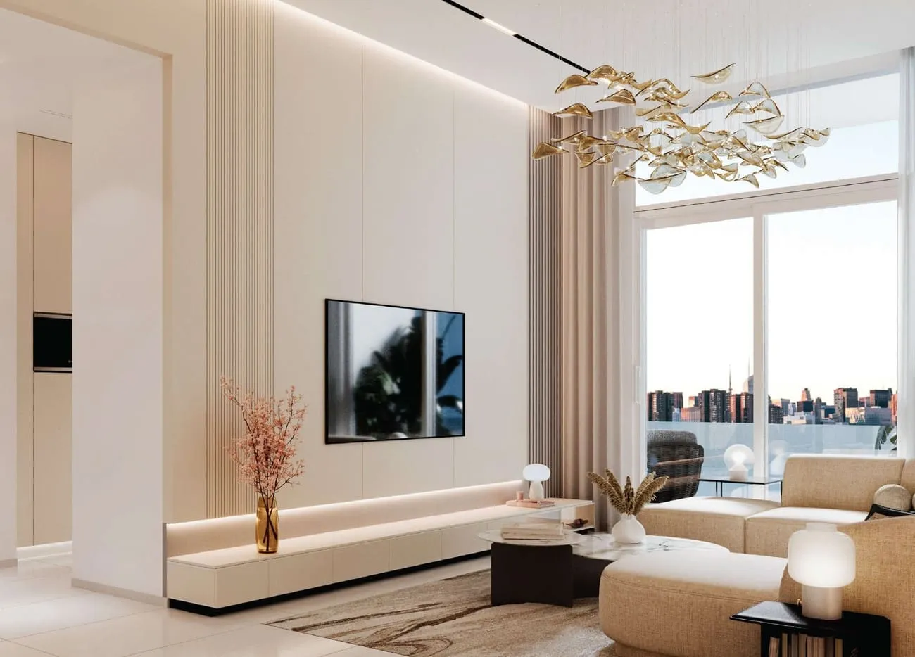 Dalmore Tower — интерьер гостиной