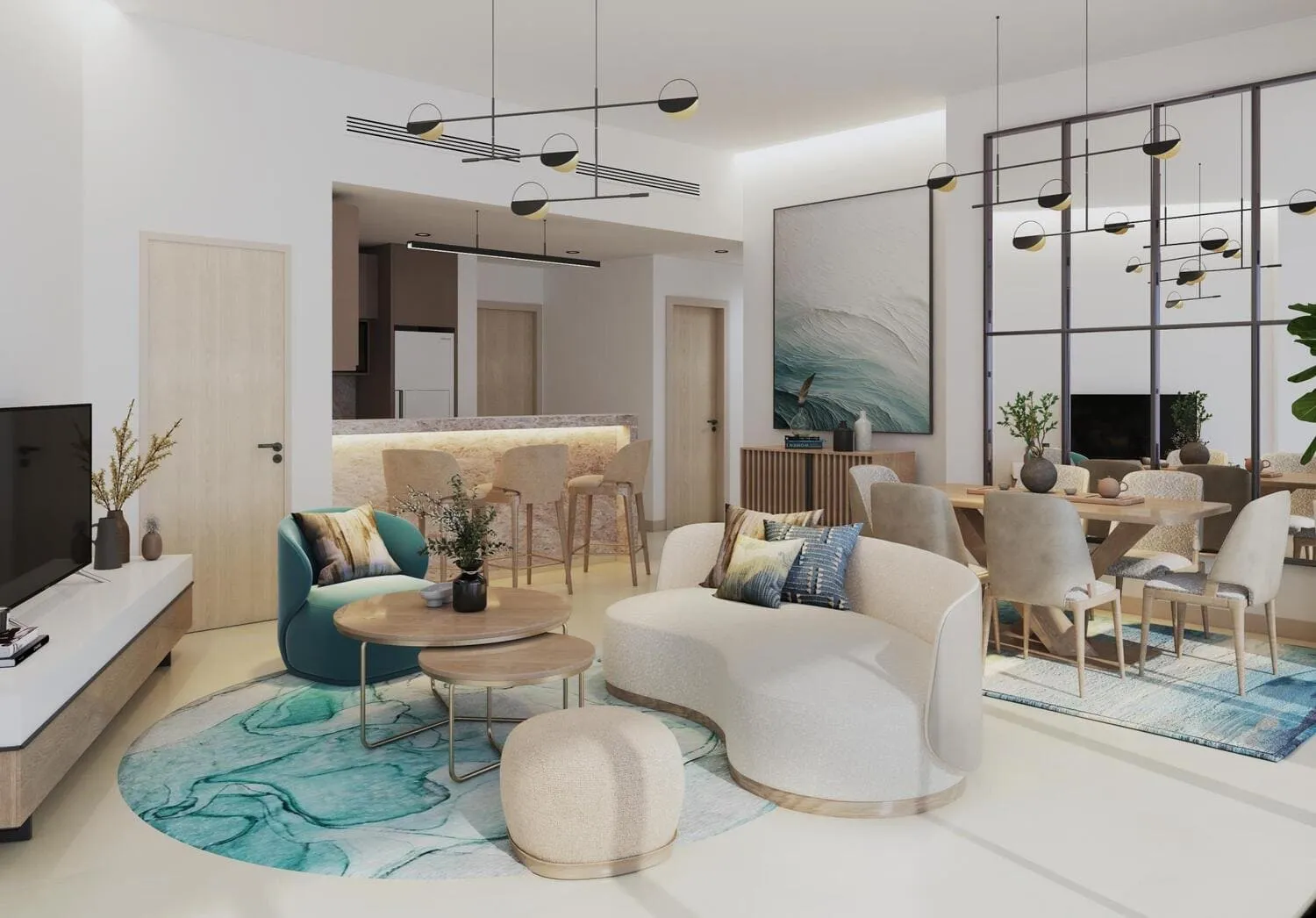 Damac District — интерьер гостиной, фото 11