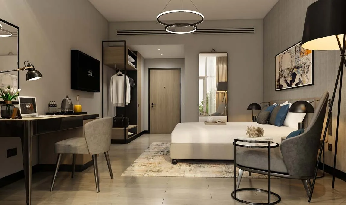 Damac Hills 2 - Hotel Edge by Rotana — спальня