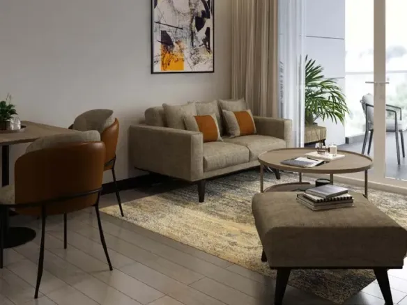 Damac Hills 2 - Hotel Edge by Rotana — гостиная