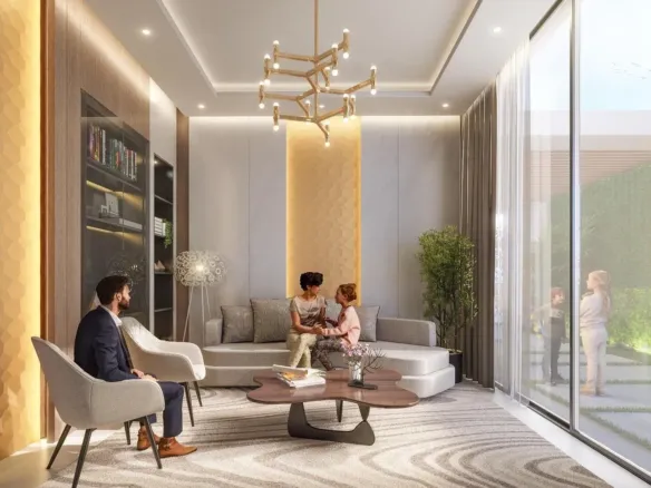 Damac Hills 2 - Park Greens — интерьер гостиной