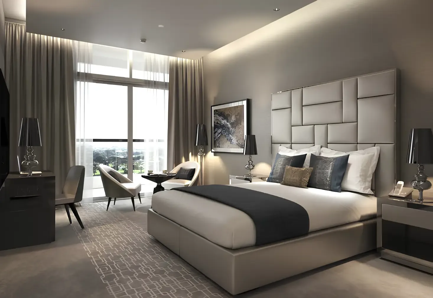 Damac Hills - Artesia — спальня, фото 5