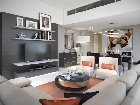 Damac Hills - Artesia — интерьер гостиной