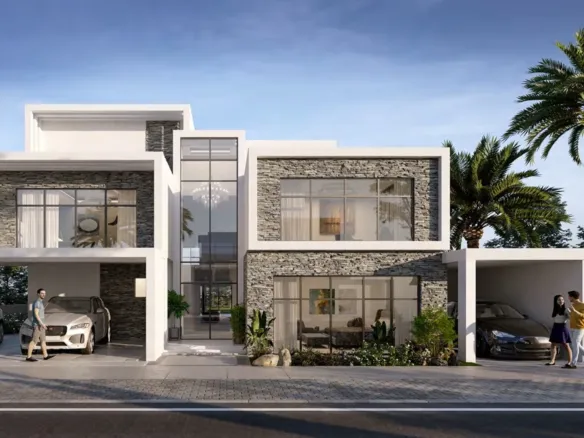 Damac Hills - Belair Phase 2 — фасад виллы