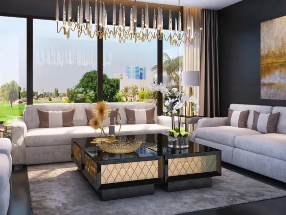 Damac Hills - Belair Phase 2 — интерьер гостиной