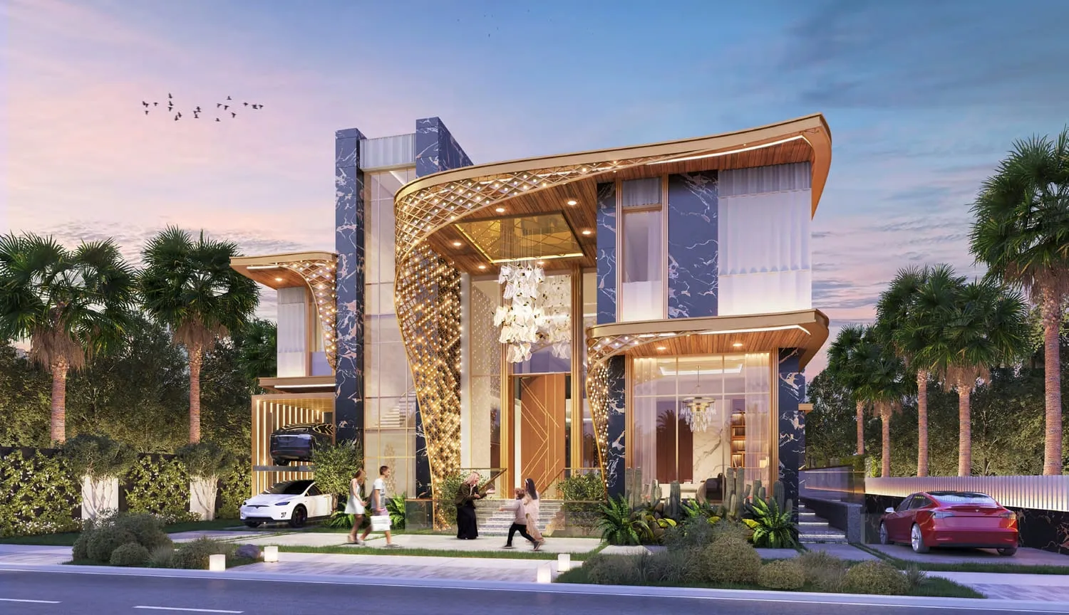Damac Hills - Gems Estates — фасад виллы