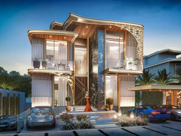 Damac Hills - Gems Estates — фасад виллы, фото 4