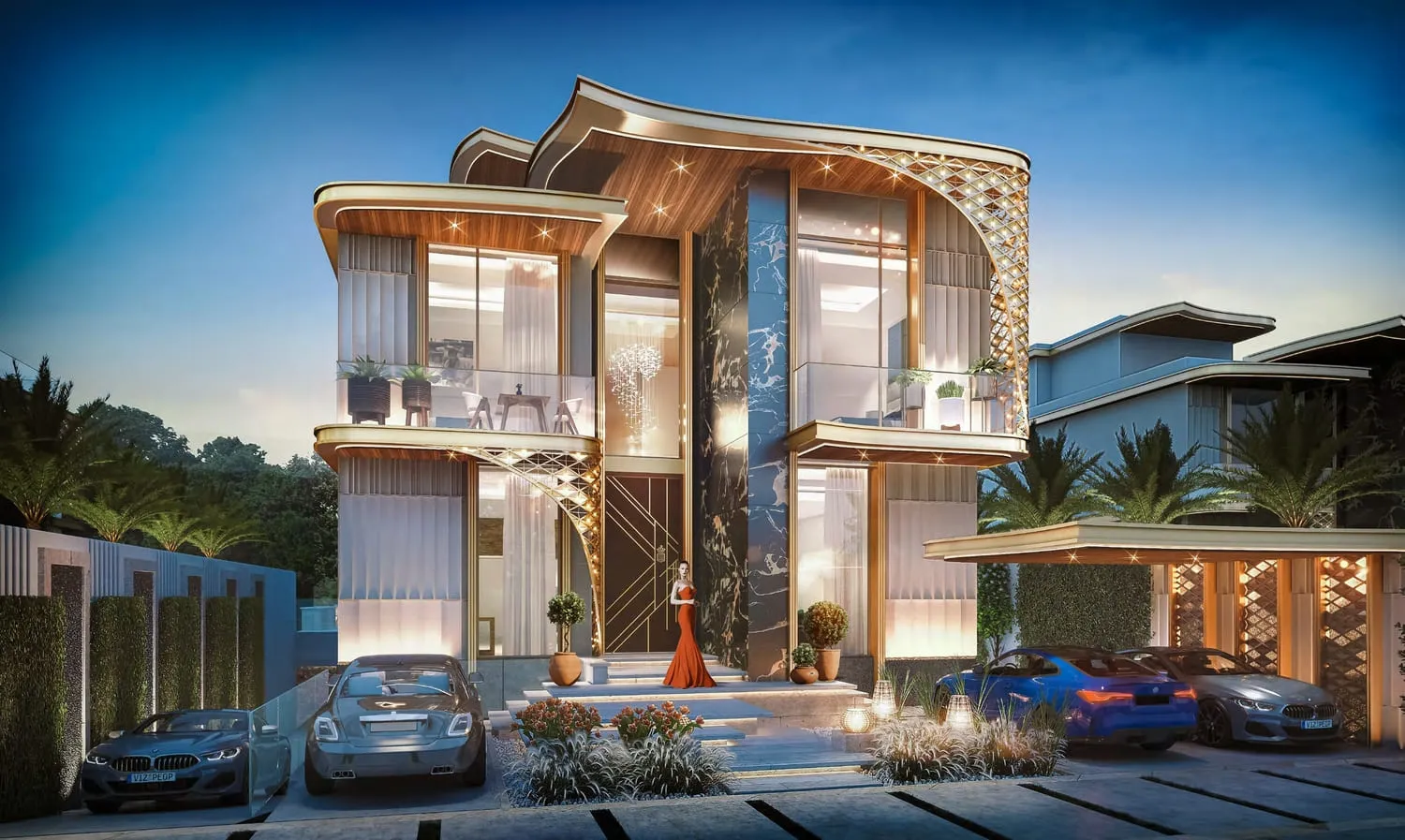 Damac Hills - Gems Estates — фасад виллы, фото 4