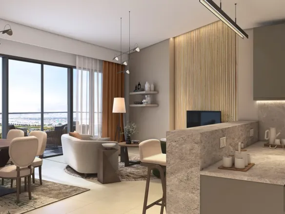 Damac Hills - Golf Gate — интерьер гостиной