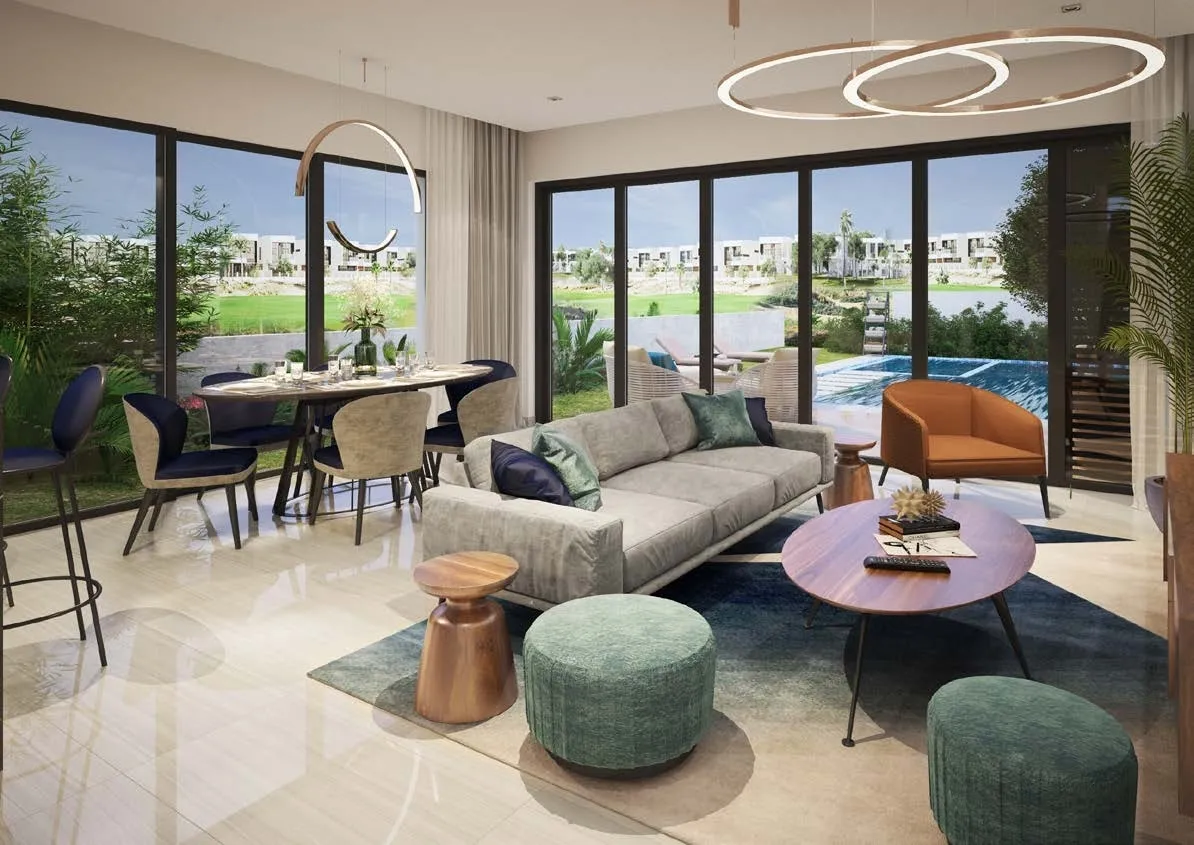 Damac Hills - Ivory — интерьер гостиной